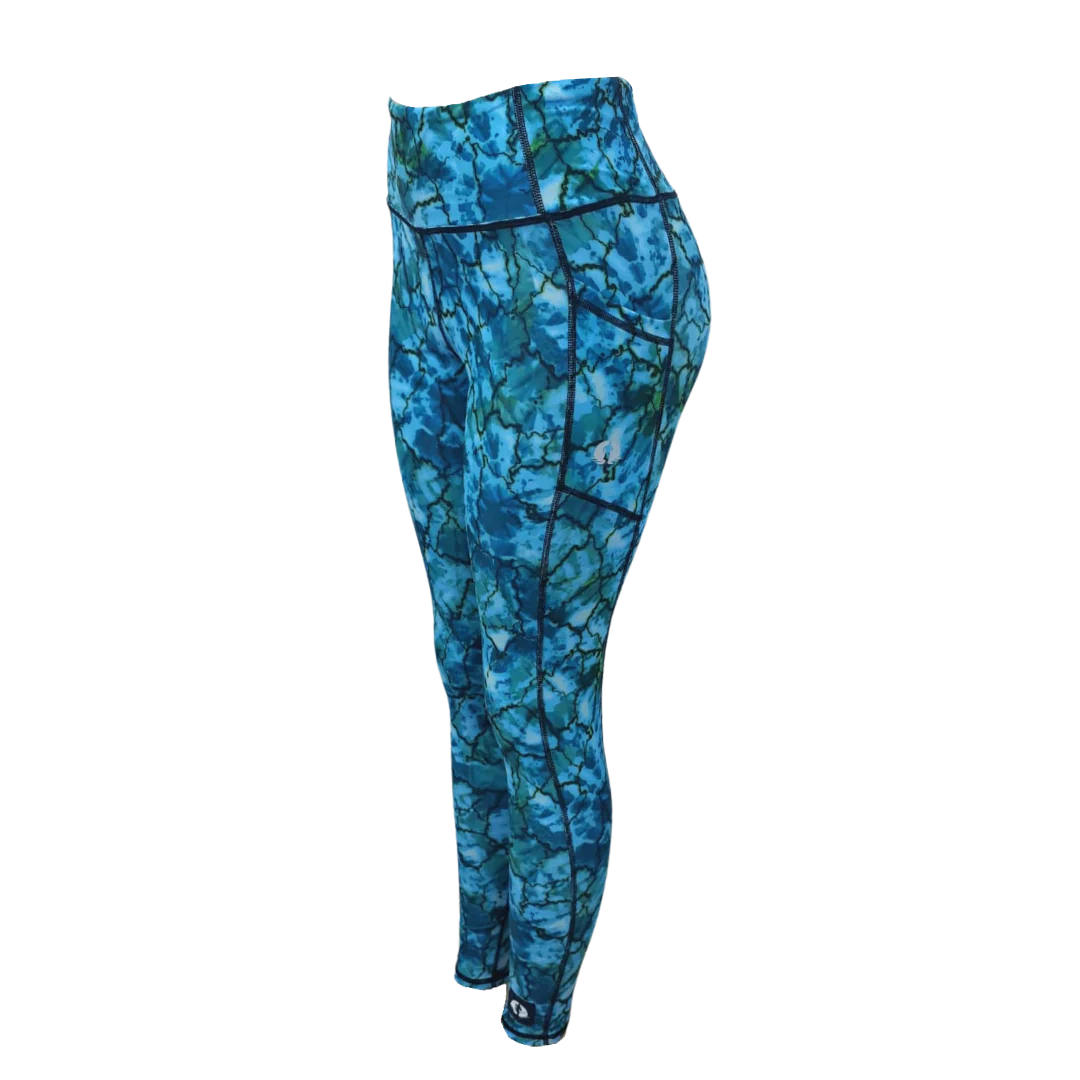 Tie Dye Ladies High Waist Full Length Leggings