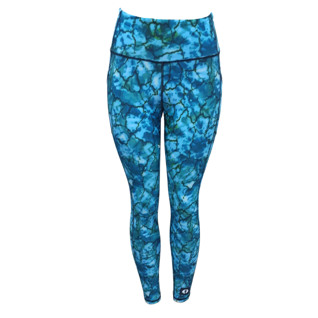 Tie Dye Ladies High Waist Full Length Leggings