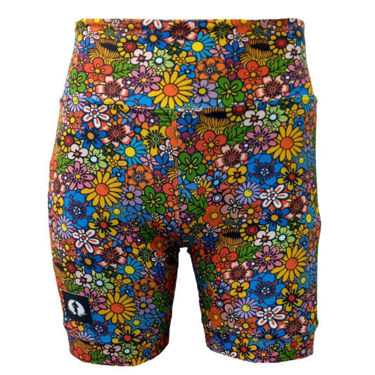 Funky Flowers Ladies High Waist Funky Pants