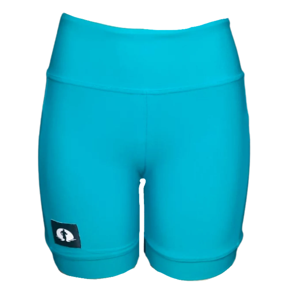 Teal Ladies High Waist Funky Pants