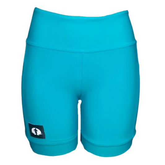 Teal Ladies High Waist Funky Pants