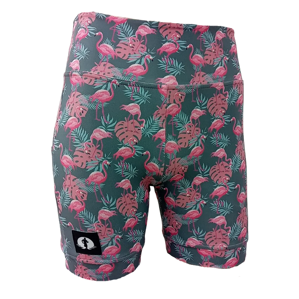 Flamingos Ladies High Waist Funky Pants