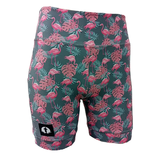 Flamingos Ladies High Waist Funky Pants